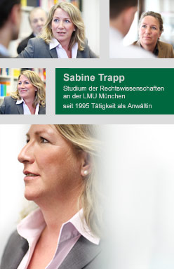 Über uns Rechtsanwältin <b>Sabine Trapp</b> Rechtsanwalt Peter Schweigler - trapp_rand